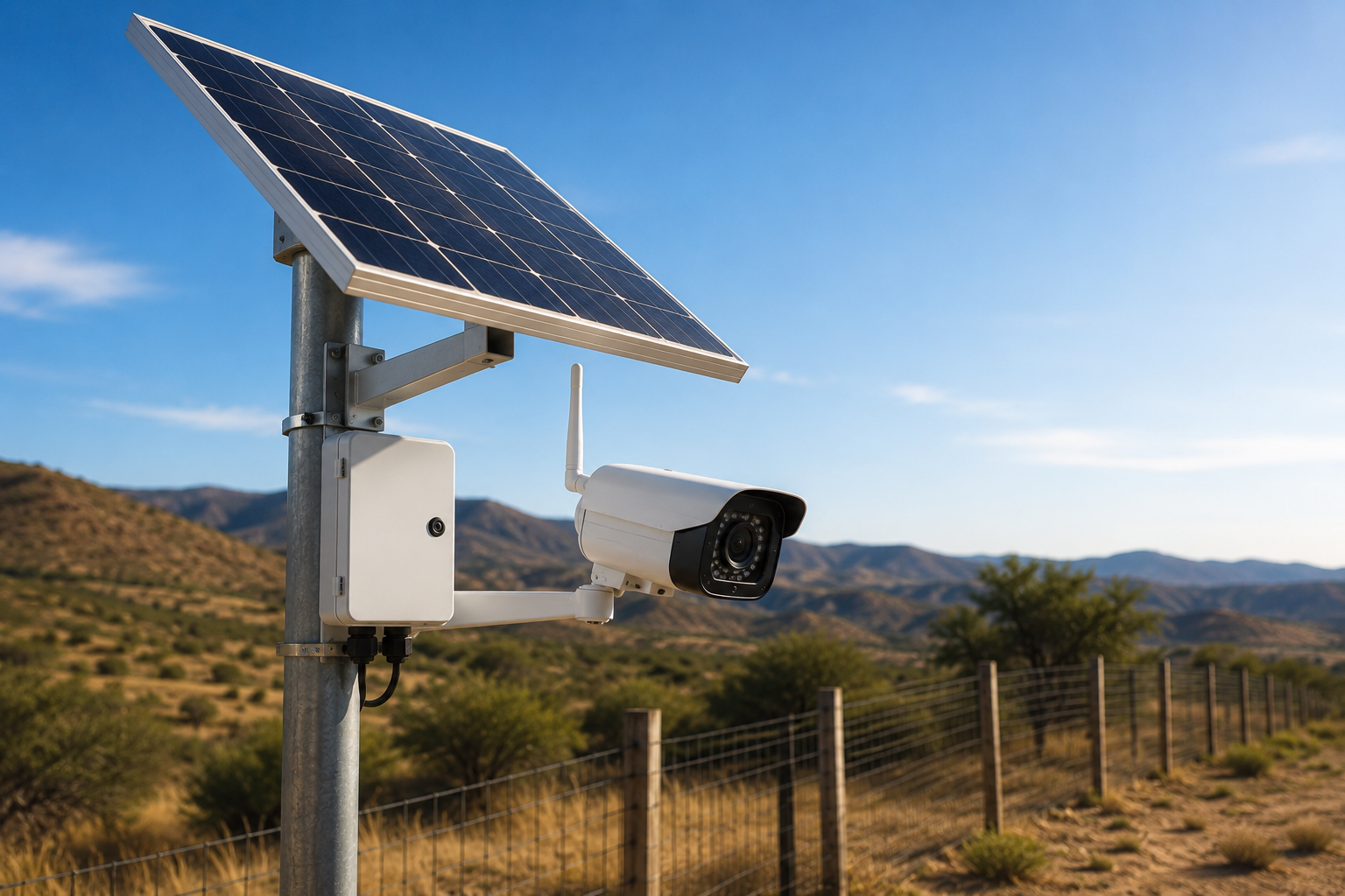 Sistema CCTV con energía solar